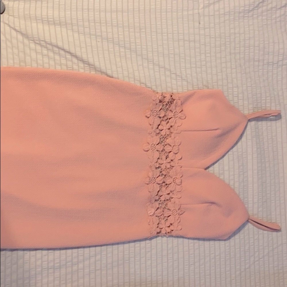 Coral slim dress with Beautiful flowers